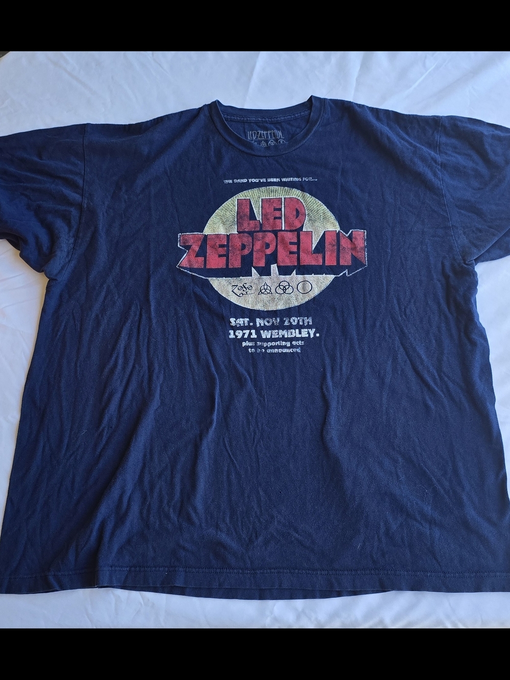 Navy Led Zeppelin Band T-Shirt